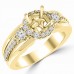 0.45 ct Ladies Round Cut Diamond Semi Mounting Engagement Ring in 14 kt Yellow Gold 0.45 ct Ladies Round Cut Diamond Semi Mounting Engagement Ring in 14 kt Yellow Gold